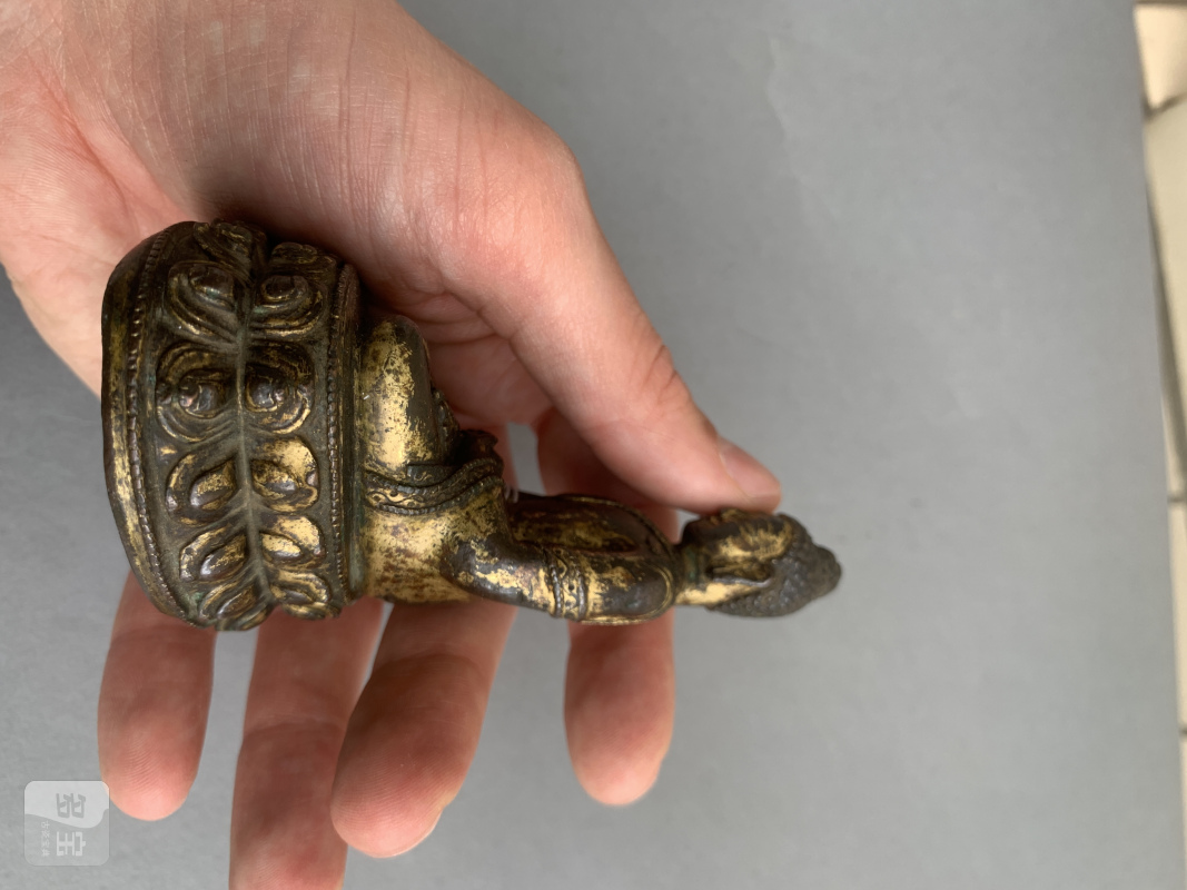 A GILT-COPPER FIGURE OF BUDDHA SHAKYAMUNI - 图7